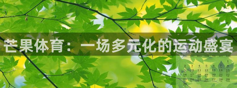 球王会体育：芒果体育：一场多元化的运动盛宴
